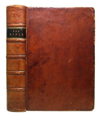 BIBLE IN ENGLISH.  The Bible; that is, The Holy Scriptures contained in the Old & New Testament.  1607.  Lacks 2 preliminary leaves.